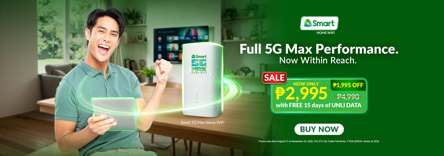 Smart 5G Max Home WiFi 2995 Promo