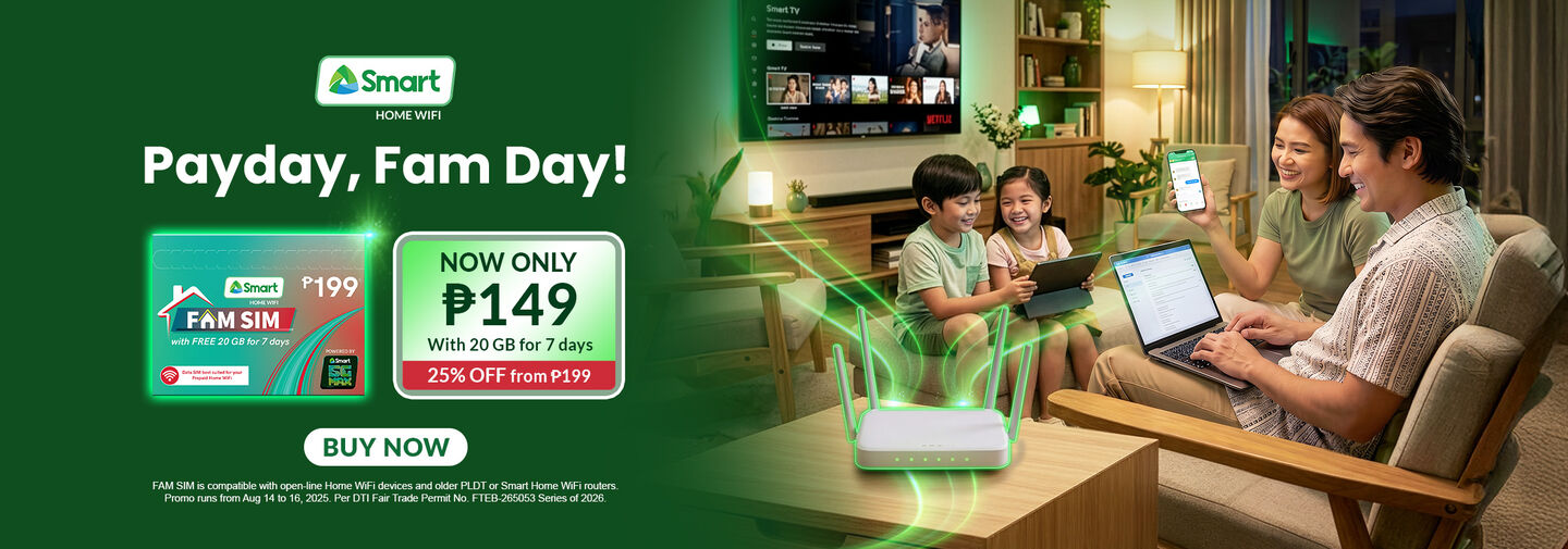FAM SIM Aug 14-16 Payday Sale