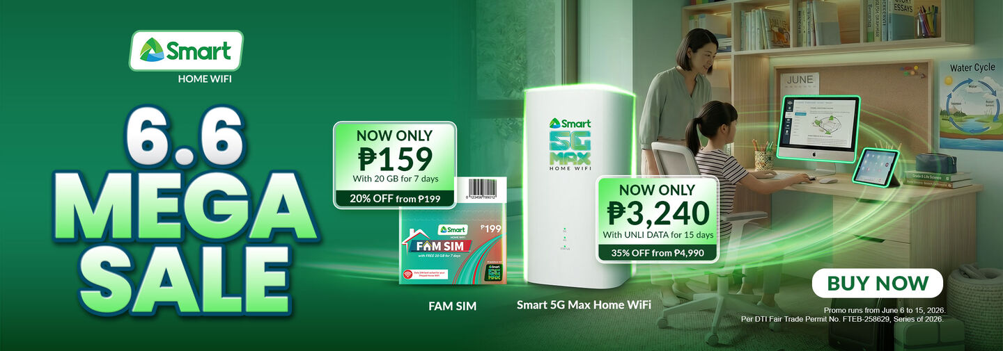 Smart Home WiFi 6.6 Mega Sale