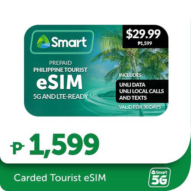 Smart Prepaid Philippine Tourist eSIM P1599, , hi-res image number 0