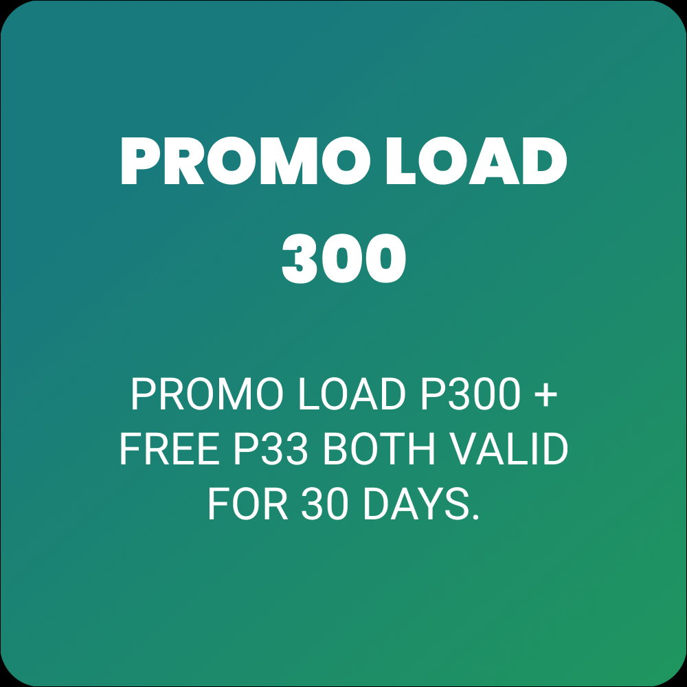PROMO LOAD 300 + 33