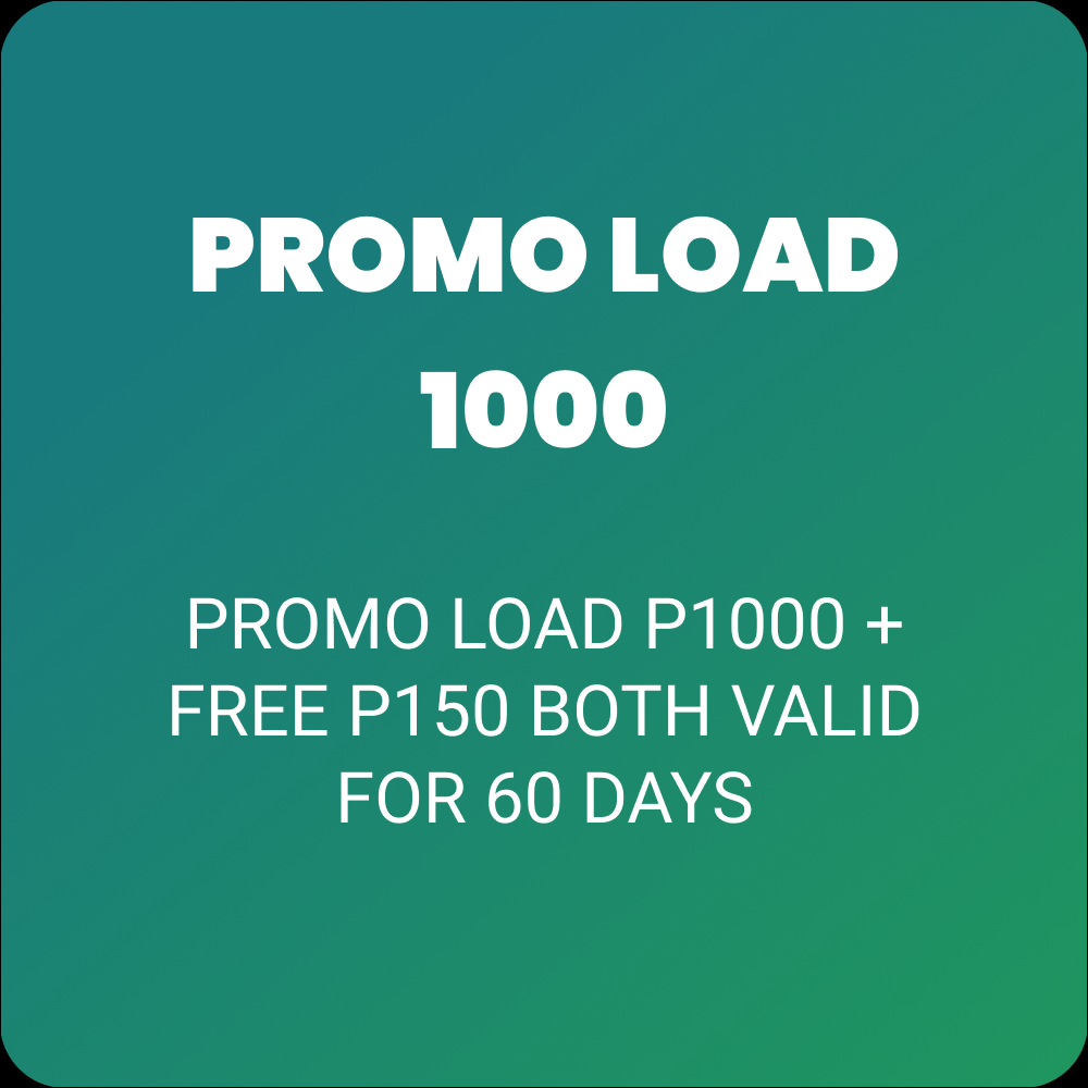 PROMO LOAD 1000 + 150