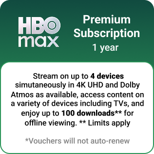 1 Year HBO Max Premium Subscription